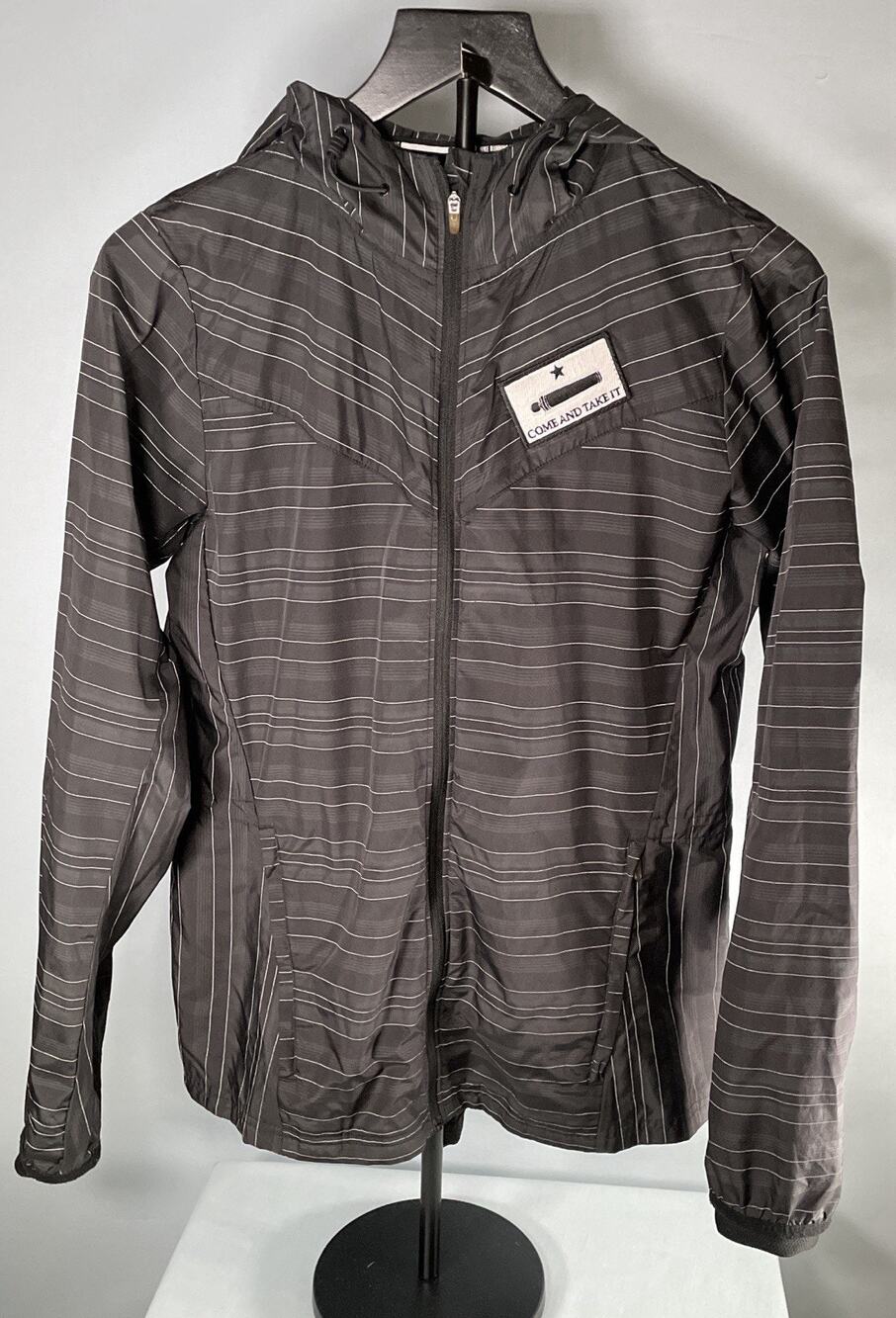 Nike Vapor Reflective Running Jacket Women M Black 618982-010 Dri-FIT Hooded